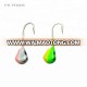 Wholesale tungsten ice fishing jigs PR-PD005 Ice Fishing Hooks