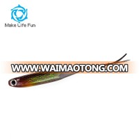 MSF06008 2/3/4 inch Wholesale Arrow Shad Fish swim cento bait fluke bass soft plastic fishing lures