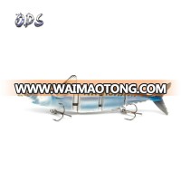 ABS hard plastic fishing lure 4 section swimbait Metal connect jointed fishing lure artifical lure