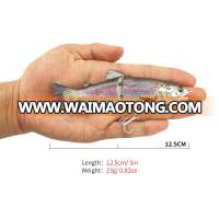 2 section glider bait 125mm mult jointed fishing lure good quality swimbait for saltwater fishing lure