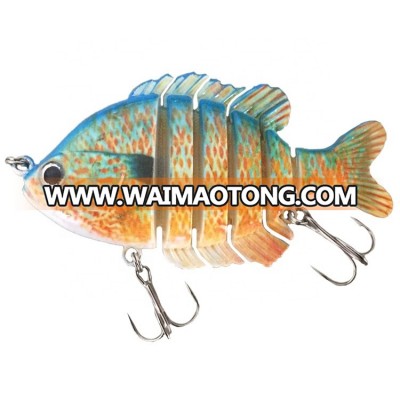 fishing gear company hot sale wholesale 8.5cm /24g 6 segment Free sample tilapia fishing lure bait