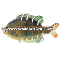 3.5 inches vivid swimming motion segment tilapia fishing lure peacock bass lures