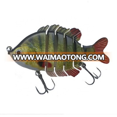 highly efficient 3d eye LD6R-01 vivid tilapia bait long cast hard plastic fishing lures with BBK hooks