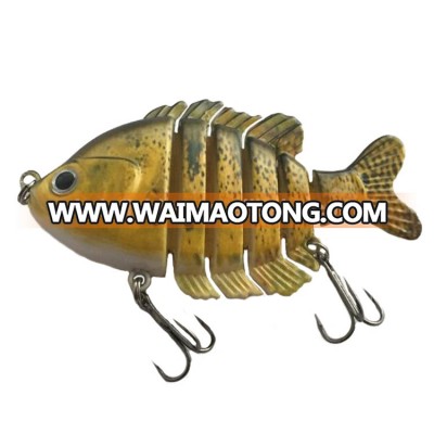 Artificial Bait Type 3" 15g Crazy Panfish Series Multi Jointed Fishing Hard Lure Bait Swimbait Life-like with Treble Hook