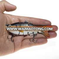 YOUME Fishing Lure 6 Section Hard Bait 10cm 3D Eyes Isca Artificial Lures With Treble Hooks Fishing Tackle